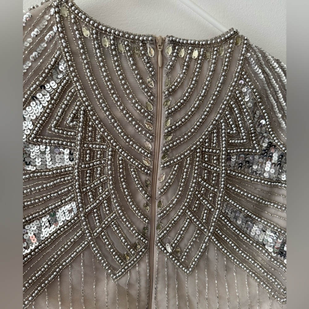 ASOS EDITION placement sequin and fringe top co-ord - Picture 7 of 7